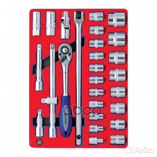 Набор торцевых головок 1/2 с принадлежностями