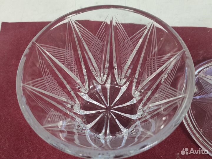 Сахарница хрустальная СССР