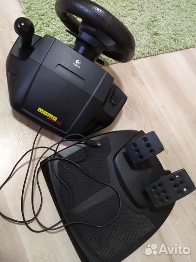 Игровой руль с педалями logitech
