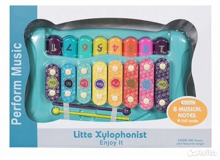 Развивающие игрушки металлофон