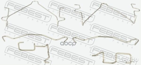 Комплект монтажный для дисковых колодок mitsubi