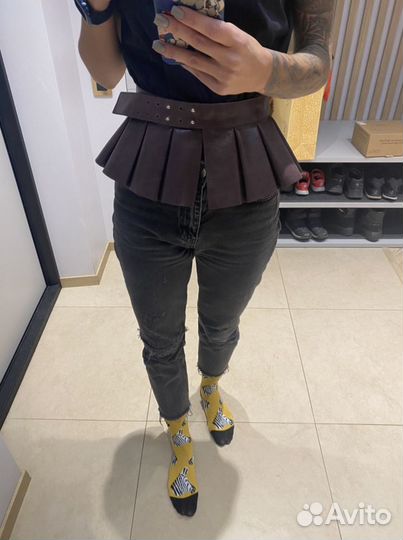 Пояс кожаный ручная рабата