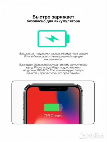 Внешний аккумулятор MagSafe Battery Pack Copy