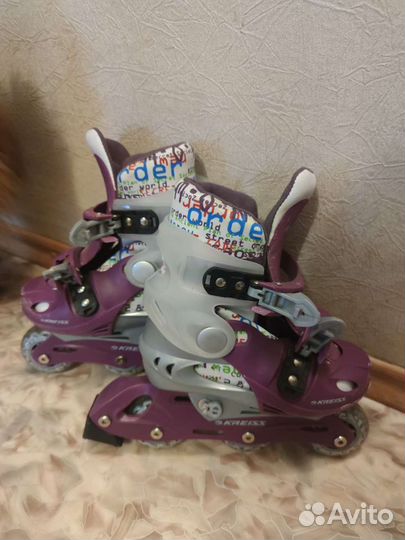 Роликовые коньки детские раздвижные/ролики