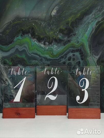 Номерки на столы на свадьбу