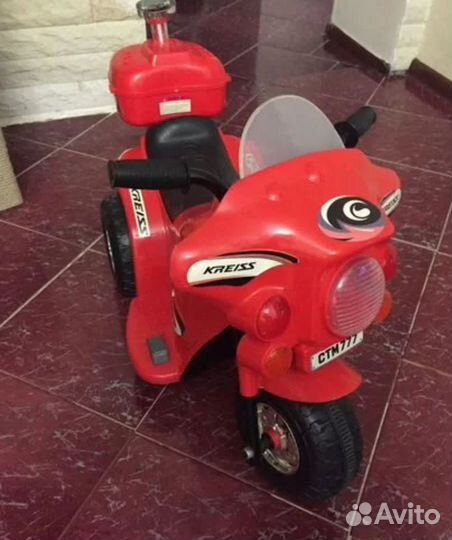 Детский мотоцикл на аккумуляторе бу