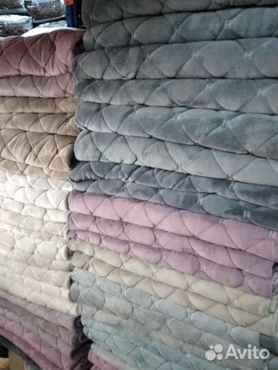 Покрывало на кровать велюр