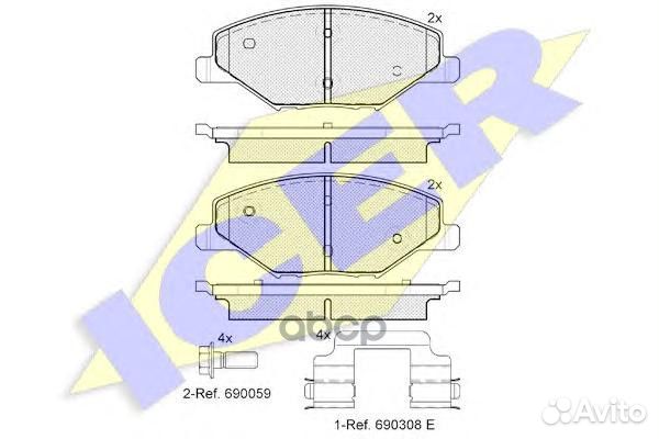 Колодки торм.дисковые VW Polo sedan Skoda Fabi