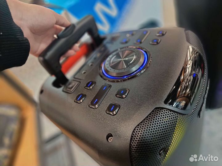 Большая блютуз колонка 100ватт 2 микрофона пульт