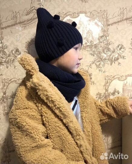 Шапка и снуд Button Blue