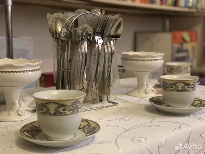 Посуда скатерть