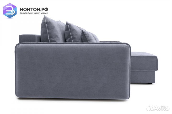 Диван угловой тик-так Антей темно-серый
