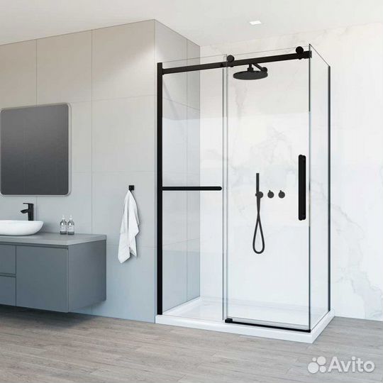 Душ. уголок Vincea 90x110 Black vsr-1cs9011clb