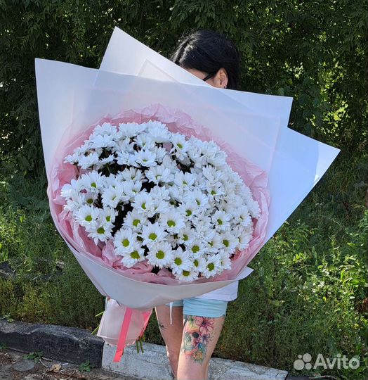 Букет гигант из ромашек