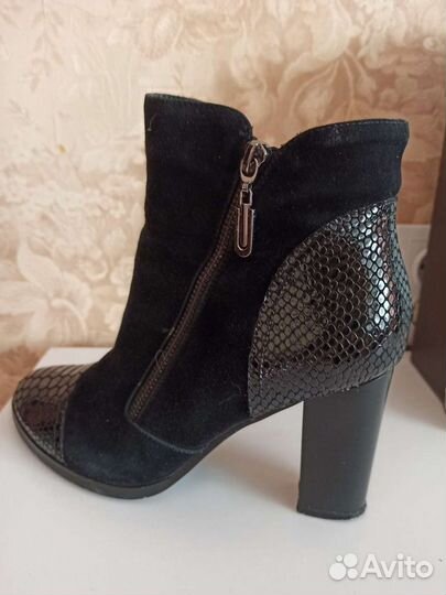 Ботильоны Covani нат. замша /кожа