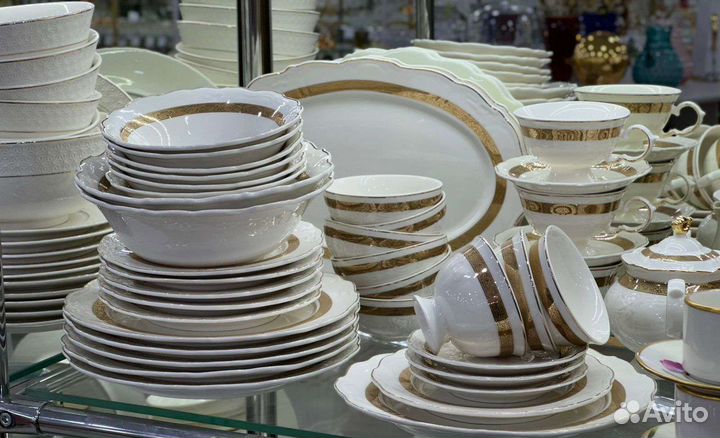 Сервиз столовый 42 предмета новый