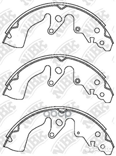 Колодки тормозные барабанные FN9970 NiBK
