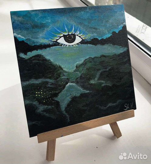 Картина акрилом на холсте