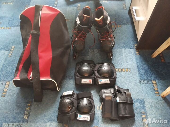 Ролики,комплект с сумкой и защитой