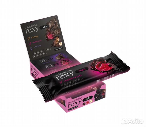 Протеиновый батончик Protein Rex Rexy Night, малин