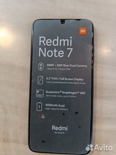 Телефон xiaomi redmi note 7