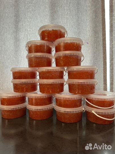 Красная икра кета