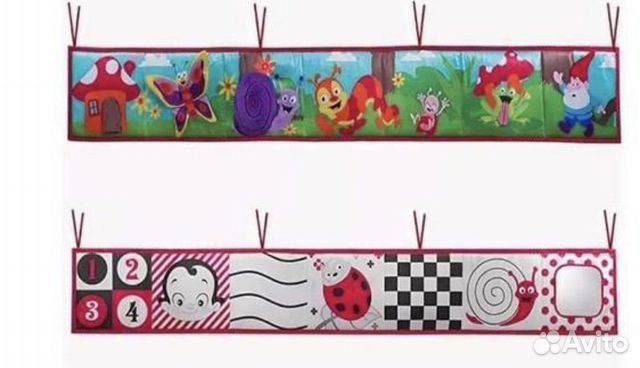 Бампер развивающий для кроватки или на стену