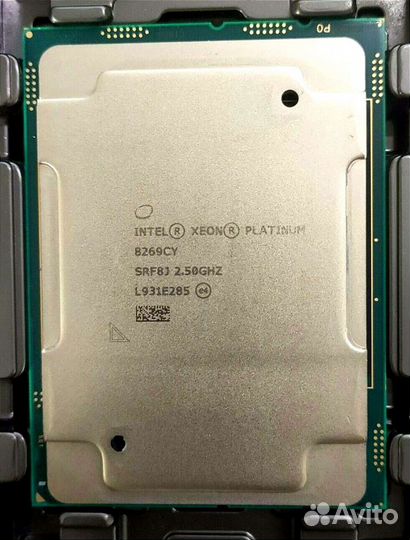 Xeon Platinum 8269CY 26 ядер 2.5-3.7Ггц 36mb 205w