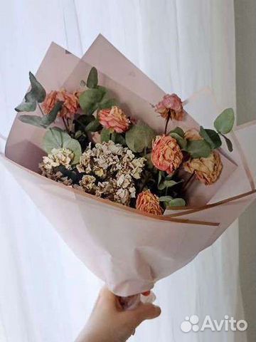 Сухоцветы Розы, Букет из сухоцветов
