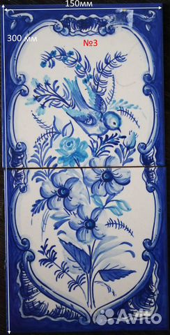 Панно на плитке азулейжос Португалия