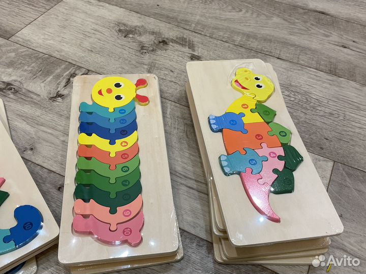 Деревянные пазлы новые