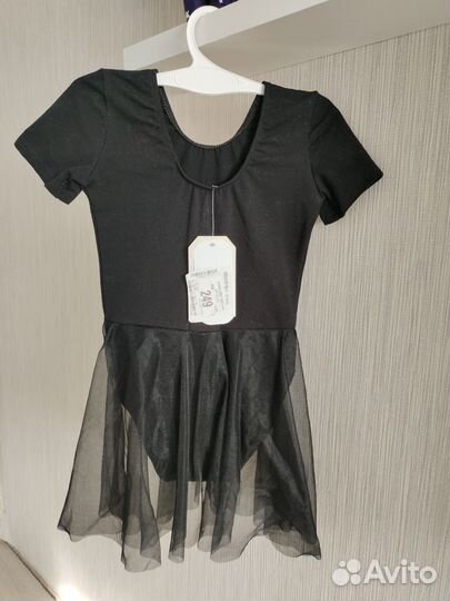 Купальник для танцев черный 134