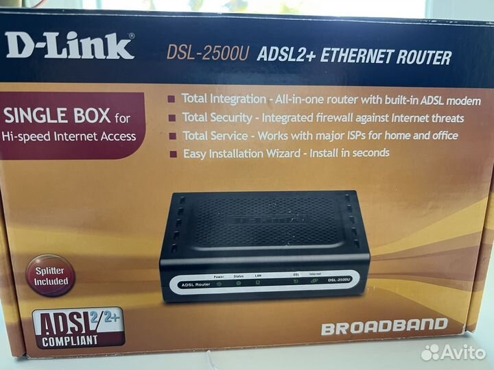D-Link DSL-2500U adsl2+ Ethernet Router