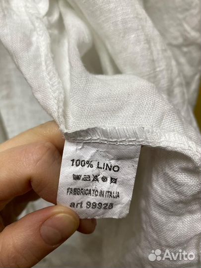 Льняная рубашка блуза Италия новая