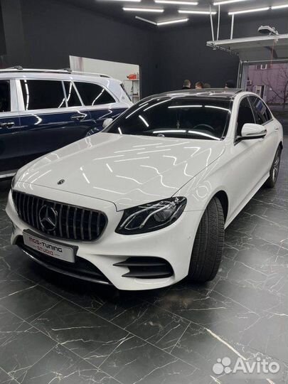 Решетка GT Style Mercedes E-class W213 дорест