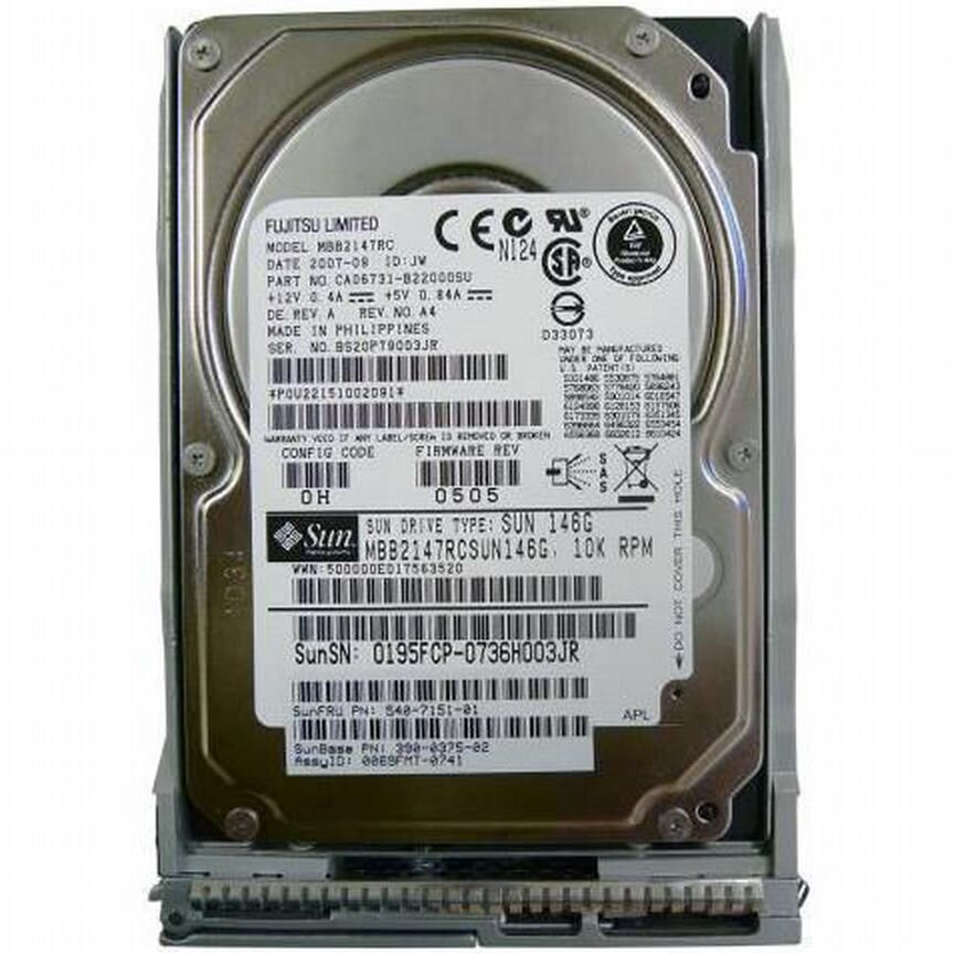 [540-7151-01] Жесткий Диск Sun 146gb 10k 540-7151-01