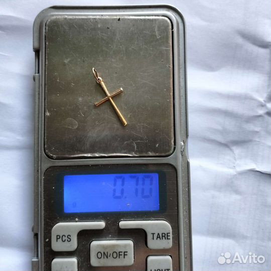 Золото. Цепь с крестом