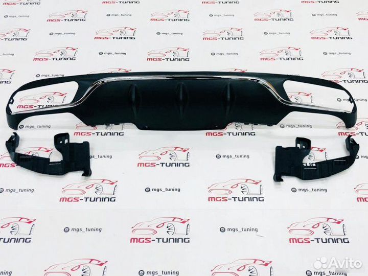 Диффузор E63 не AMG Пакет хром Mercedes w213