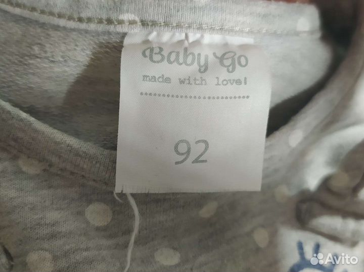 Платье туника детское 92