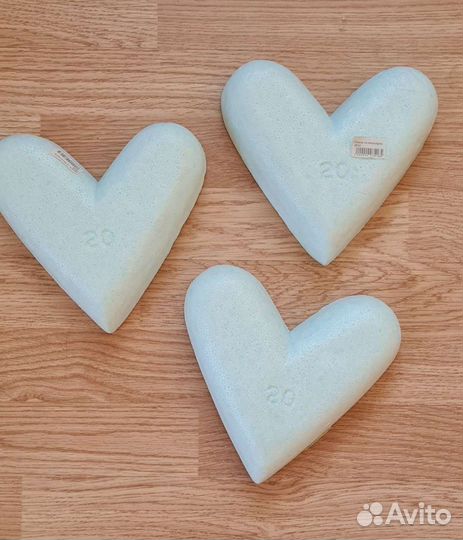 Сердца из пенопласта