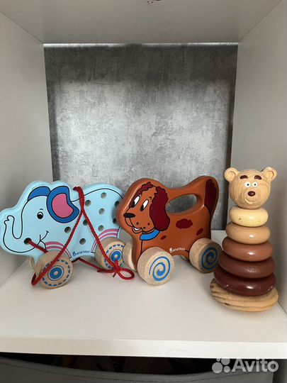 Деревянные игрушки монтессори