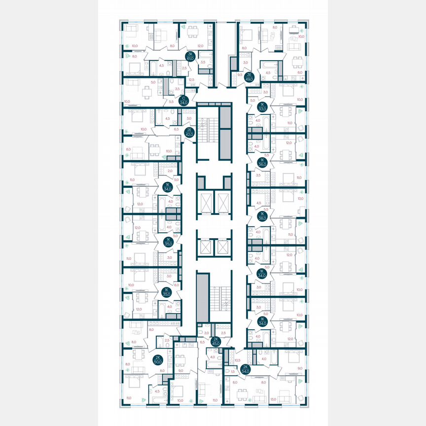1-к. квартира, 33 м², 17/32 эт.