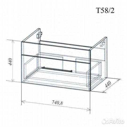Тумба под раковину Andaria Элен
