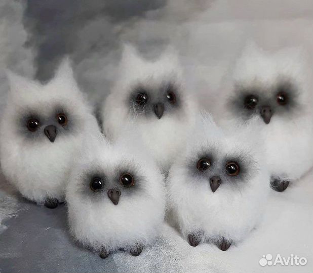 Авторская валяная игрушка сова