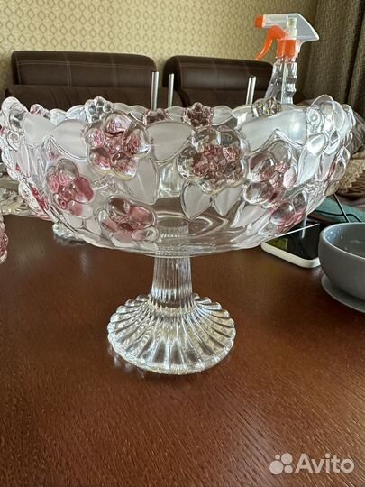 Walther glas Германия с цветами посуда