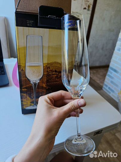 Бокалы из хрустального стекла 6 шт