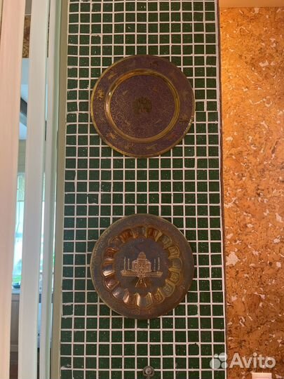 Тарелки декор латунь