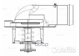 Термостат VW toureg (02) /transporter T5 (03)