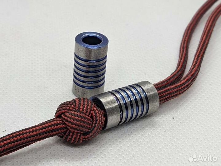 Бусины на темляк титановые