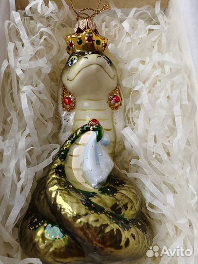 Ариель. Ёлочная игрушка из стекла 